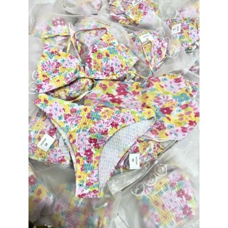 Bikini đồ bơi set 3 mảnh hoa nhí qccc ( hàng sẵn )