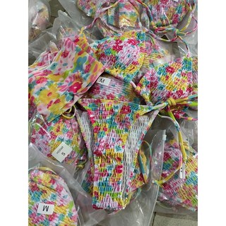 Bikini đồ bơi set 3 mảnh hoa nhí qccc ( hàng sẵn )