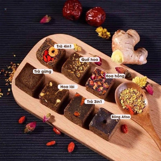 Trà đường nâu thảo mộc Set 10 viên