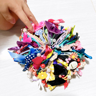 Combo 100 dây buộc tóc trộn mẫu giá rẻ Xưởng cột tóc Morish