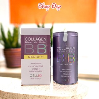 Kem nền BB Cellio Collagen SPF40 giúp trắng da và ngăn ngừa lão hóa 40ml - Màu 21