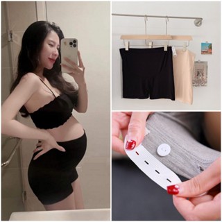 Quần Đùi Bầu Mặc Ở Nhà Siêu Mềm Mát, Quần Mặc Trong Váy Bầu Có Chun Chỉnh Nấc