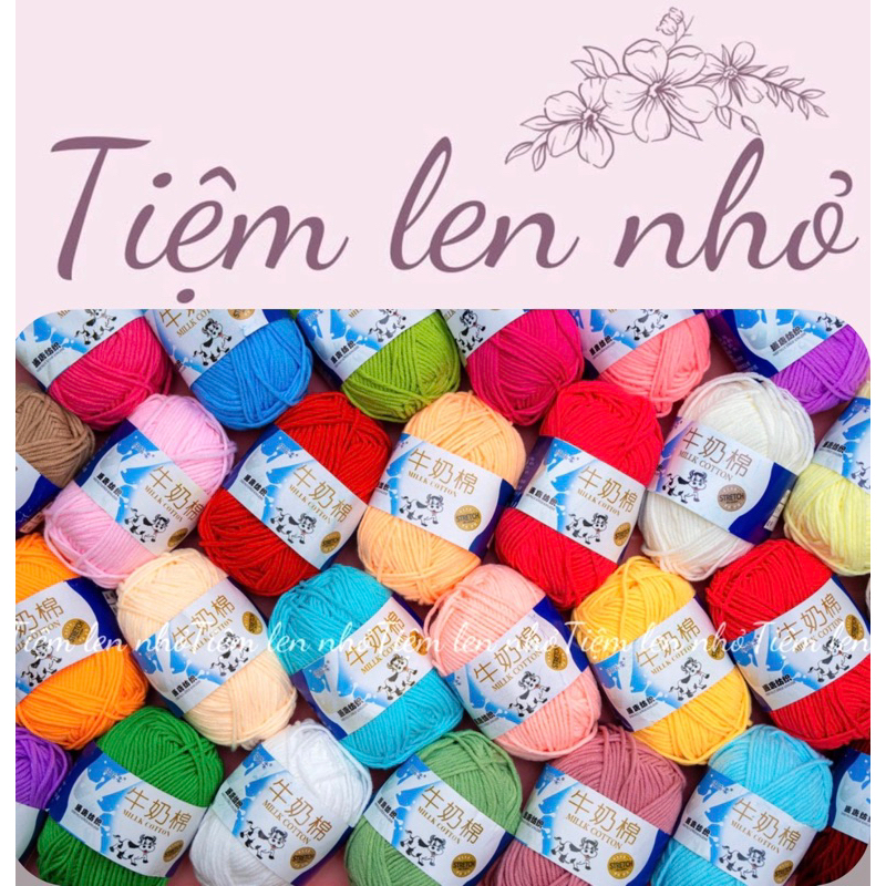 Len milk bò màu 50-92