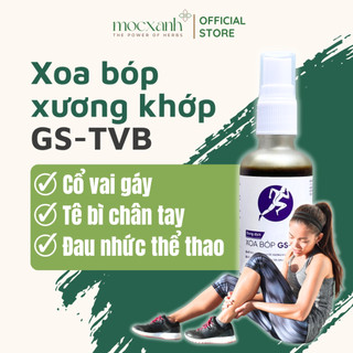 Dầu xoa bóp xương khớp GS-TVB 50ml, giảm đau cổ vai gáy, xịt giảm đau thể thao, tê bì chân tay - Shop Mộc Xanh