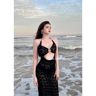[ Bikini ] váy Hoa lưới dài đuôi cá