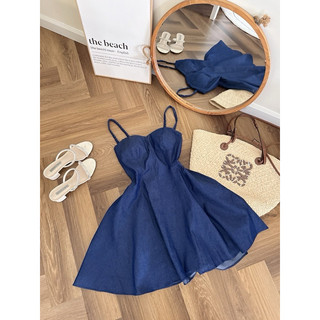 ĐẦM JEANS HAI DÂY