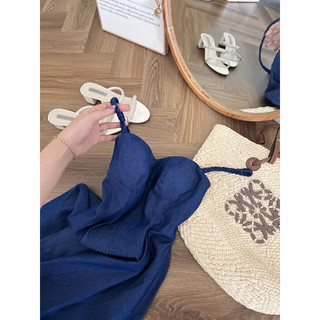 ĐẦM JEANS HAI DÂY