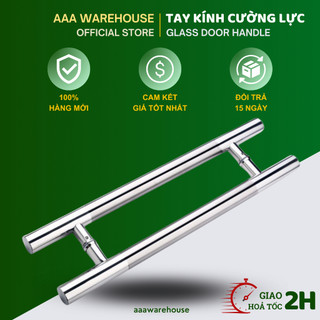 Tay nắm cửa kính cường lực inox xước mờ