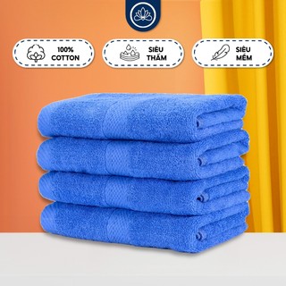Khăn Tắm Lotus Cỡ Nhỡ 50x100cm, 100% Cotton Cao Cấp Mềm Mịn,Chuyên Dụng Khách Sạn, Spa, Resort