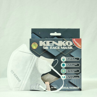 Combo 100c Khẩu trang 5D KENKO, khẩu trang KF94 kháng khuẩn, khẩu trang 5D màu trắng dành cho người lớn