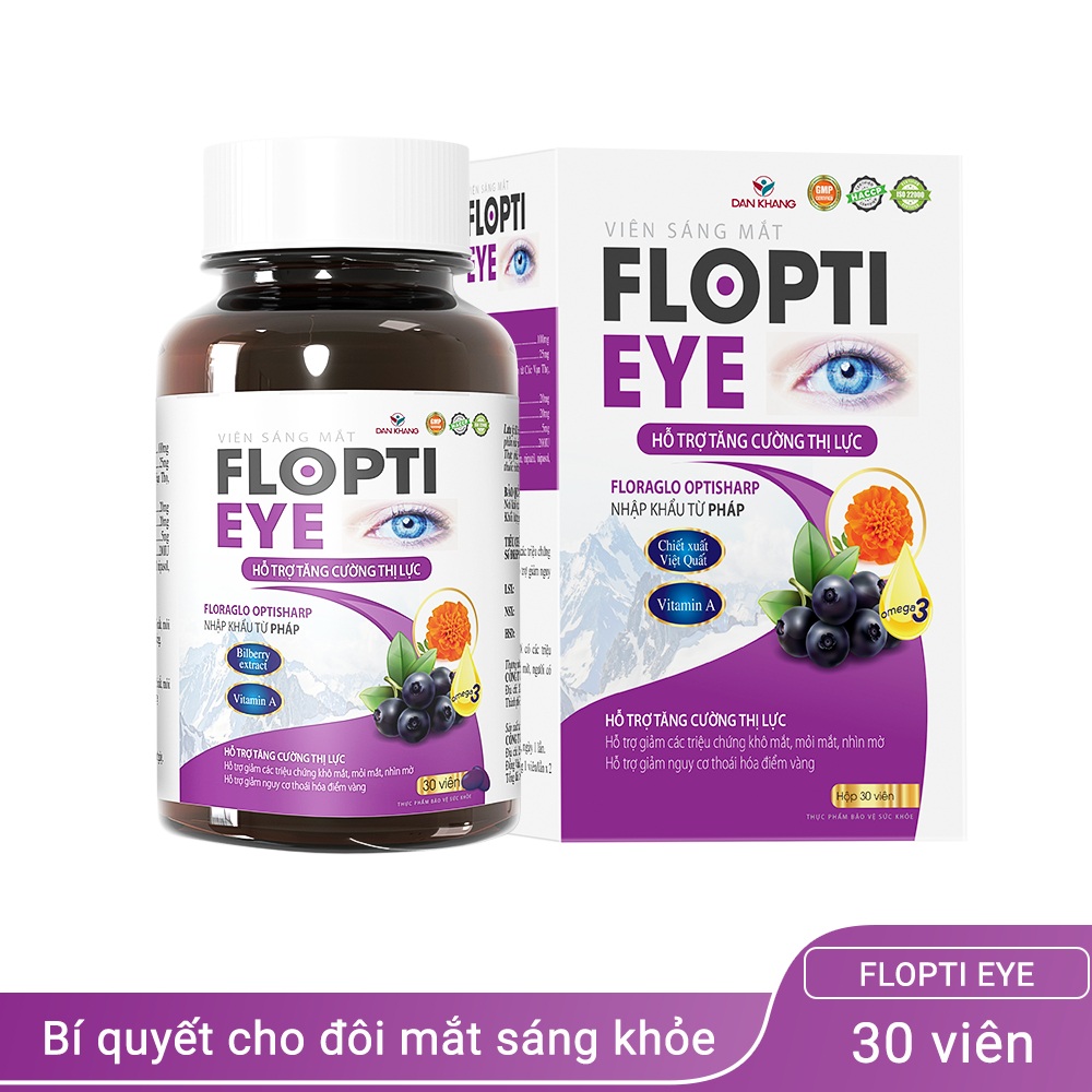 Viên Uống Sáng Mắt FLOPTI EYE, FLOPTIEYE - hộp 30 viên