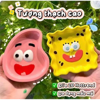 Tô tượng đĩa thạch cao 2D SIZE L ,tượng thạch cao