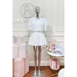 Set trắng tiểu thư dễ thương 𝐀𝐒𝐇𝐘𝐋𝐄𝐘