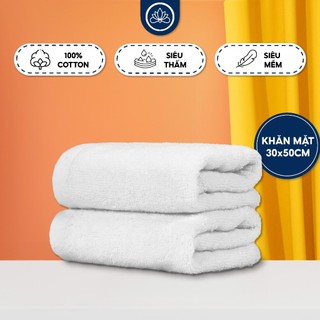 khăn mặt Lotus cho Khách sạn 30x50cm,100% COTTON Cao Cấp Mềm Mịn,Chuyên Dụng Khách Sạn, Spa, Resort