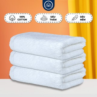 Khăn gội đầu Khách sạn 35x70cm LOTUS PREMIUM, 100% COTTON Cao Cấp Mềm Mịn,Chuyên Dụng Khách Sạn, Spa, Resort