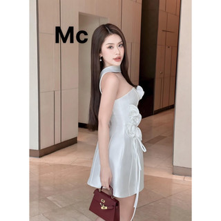 ĐẦM TAFTA ĐÍNH HOA CÚP NGỰC (7 bông)