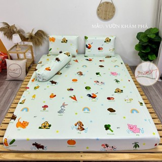 Ga chống thấm cho bé cao cấp loại 1, drap chống thấm PT chính hãng chất thun lụa Organic mềm mịn mát