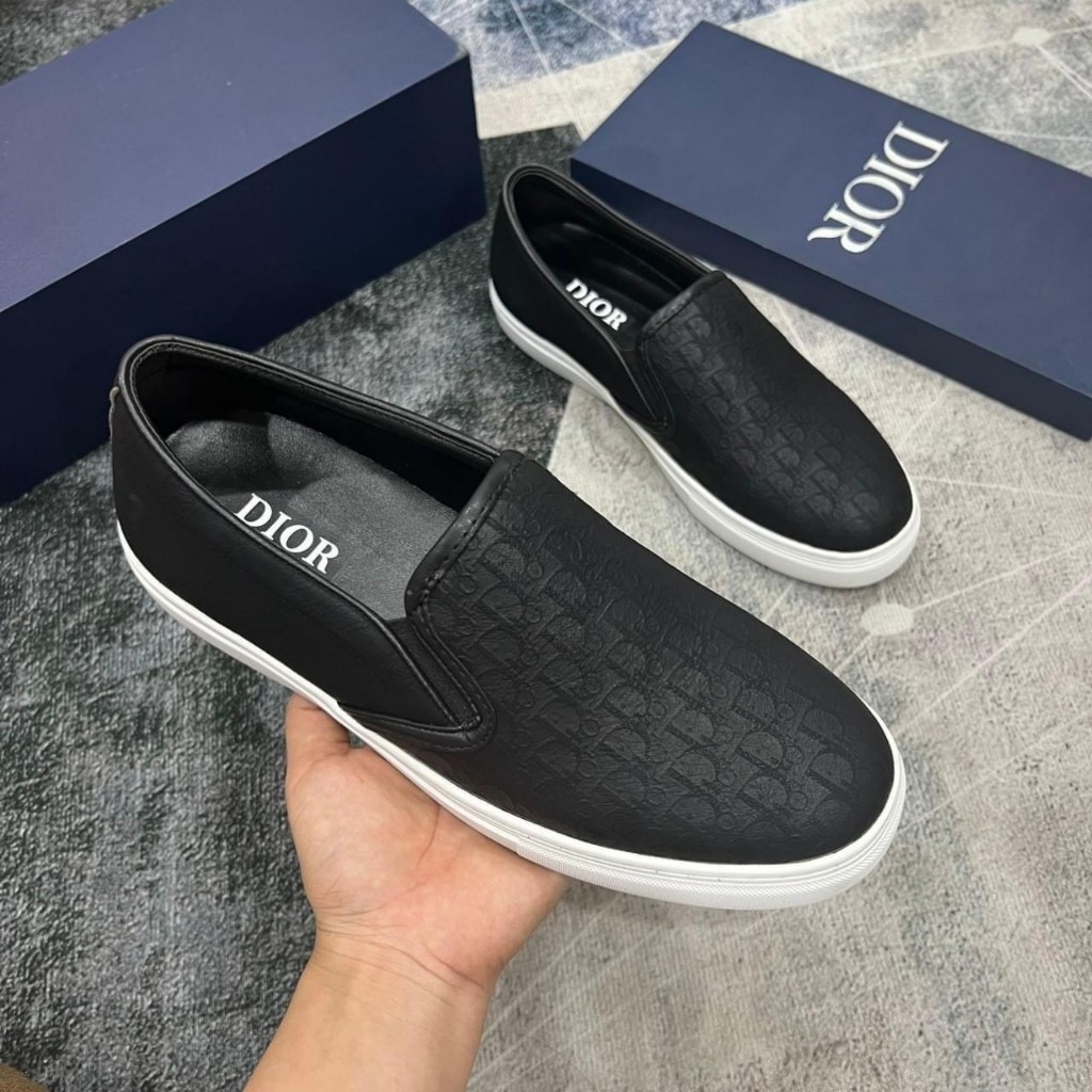 Giày Lười Nam DI.OR Dập Vân Đế Cao Su Cao Cấp.Gìay Slipon Nam ĐI Ô Đế Khâu Siêu Bền Cực Chất giá tốt | BigBuy360 - bigbuy360.vn