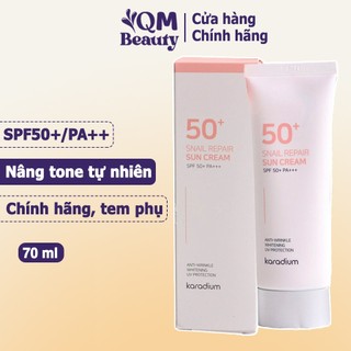 Kem chống nắng Karadium Snail Repair Sun Cream SPF50+ PA+++ Hàn Quốc 70ml