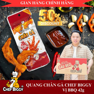BBQ 42g CHEF BIGGY Chân Gà Loại to 42g Chính Hãng