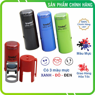 Làm con dấu tích điểm tròn 12mm hiệu Trodat 4612 có nắp, có sẵn mực, nhận khắc theo yêu cầu