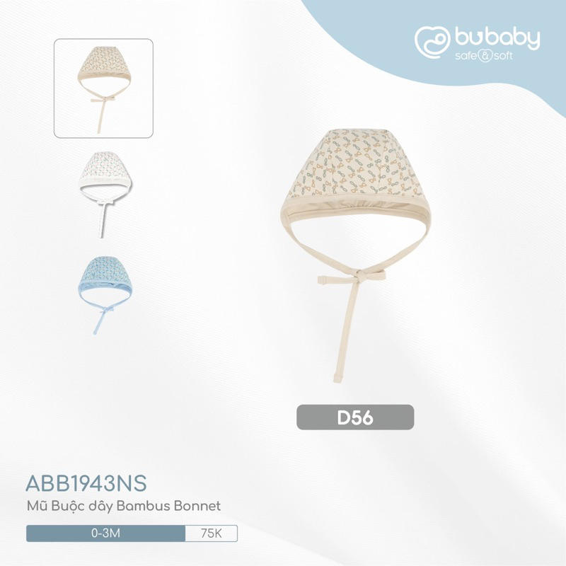 Phụ kiện sơ sinh Bu Baby : mũ Bu sơ sinh