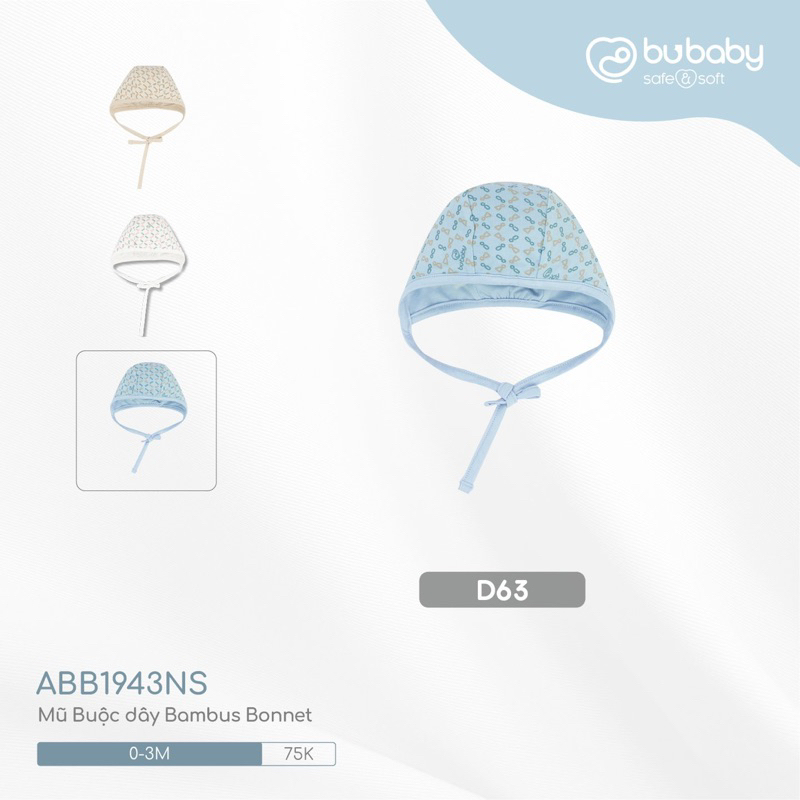 Phụ kiện sơ sinh Bu Baby : mũ Bu sơ sinh