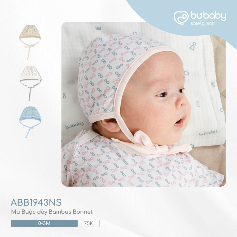 Phụ kiện sơ sinh Bu Baby : mũ Bu sơ sinh