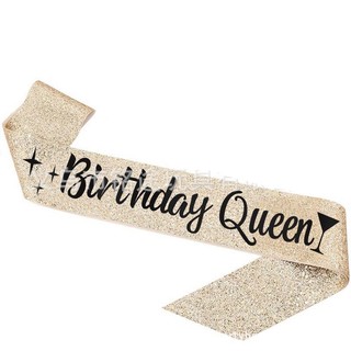 Dải băng đeo chéo, dây vải đeo vai happy birthday trang trí sinh nhật