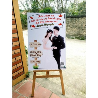 Bảng wellcome cưới , bảng tin cưới.