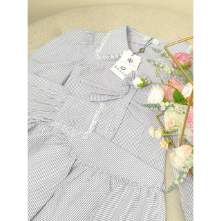 Set kẻ chân váy kèm hoa 𝐁𝐀𝐆𝐄𝐎