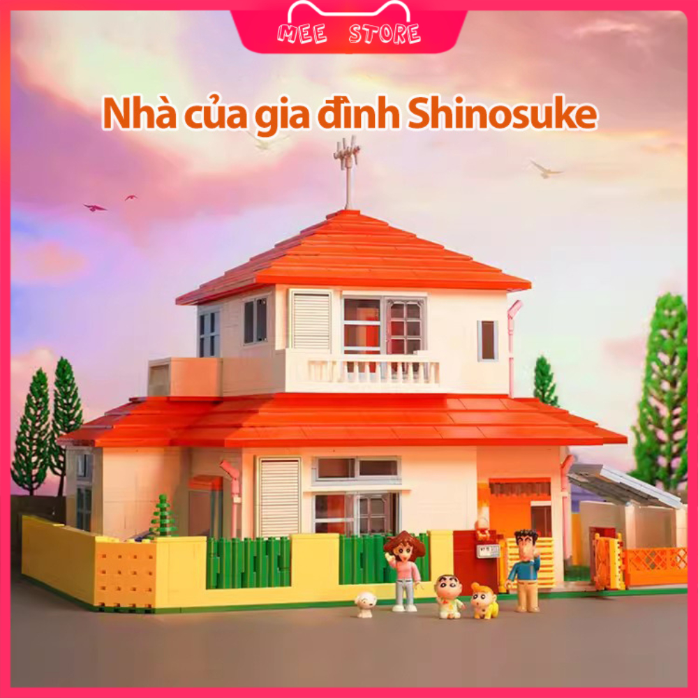 [QUÀ TẶNG ĐẶC BIỆT] Bộ đồ chơi lắp ráp Shin Cậu Bé Bút Chì - Nhà của Shin Keeppley K20612 Chính Hãng