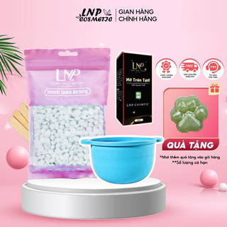 Combo sáp wax lông nóng  100g sáp dừa , chén , 20ml mỡ trăn tặng kèm sticker xinh xắn giúp triệt lông