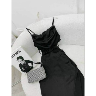 ‼️▪️ ĐẦM MIDI 2S CỔ ĐỔ XẺ ĐÙI KHOÉT EO 😍