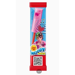 Chupa chups kẹo mút cây còi thổi hương dâu Melody Pops