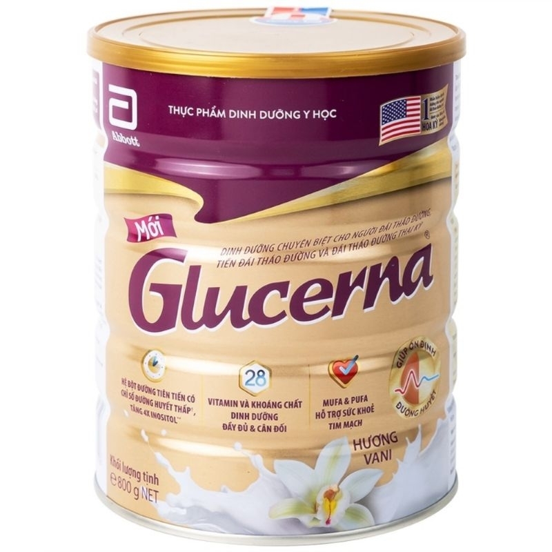 SỮA GLUCERNA 800G (CHO NGƯỜI TIỂU ĐƯỜNG)