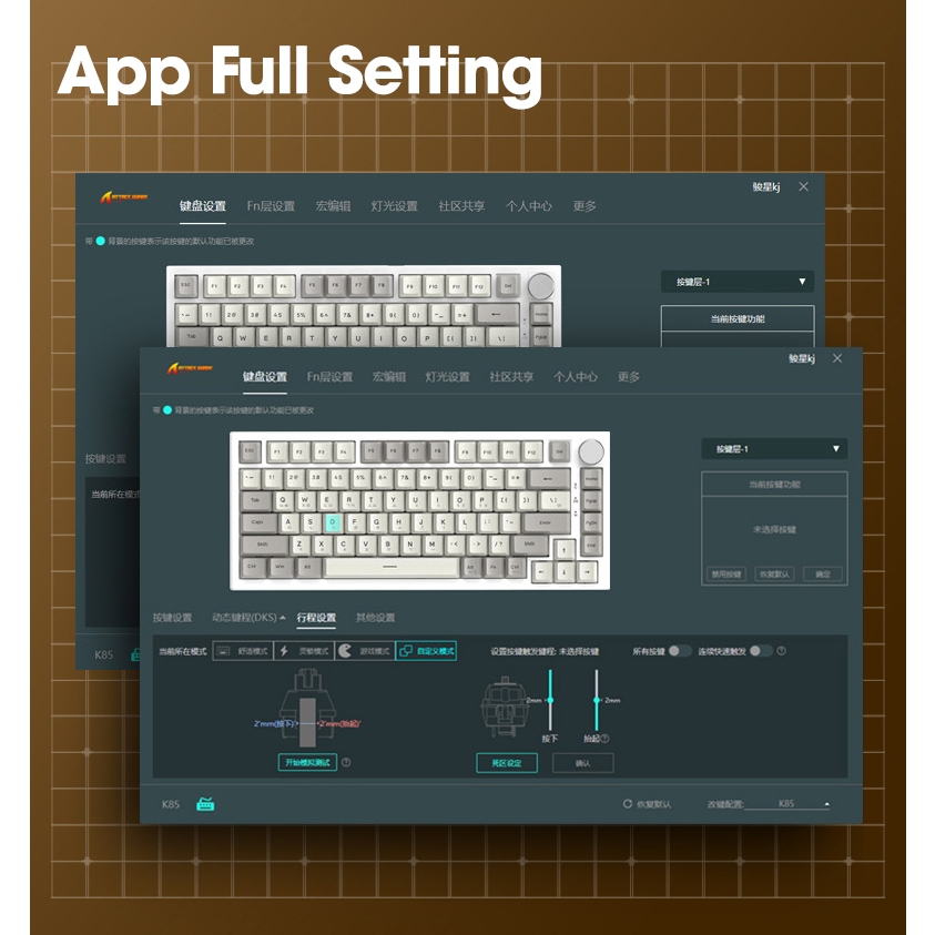 Bàn Phím Cơ K85 Chuyên GAME LED RGB Magnetic Switch Từ Tính, Tùy Chỉnh Lực Ấn Qua App, Hotswap | BigBuy360 - bigbuy360.vn