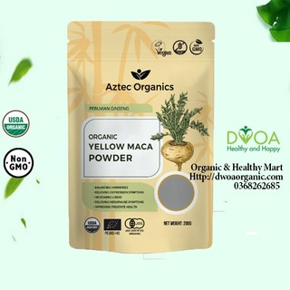 Bột  Maca Peru vàng hữu cơ Aztec Organics 200g