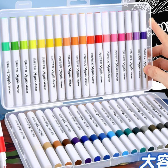 ( Rẻ Vô Địch ) Bộ bút màu dạ ACRYLIC MARKER tô vẽ trên mọi chất liệu, màu sắc đa dạng phong phú màu 