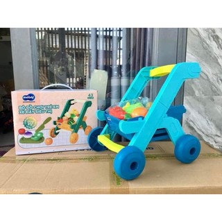 Xe đẩy siêu thị kèm đồ chơi