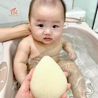 Bông tắm hữu cơ có cấu tạo từ xơ thực vật Meebee cho bé