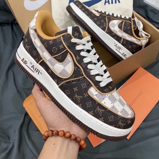 Giày LV-Phiên Bản Màu Nâu, Đen, Trắng Nam Nữ Thể Thao Thời Trang Hàng Cao Cấp Full Box