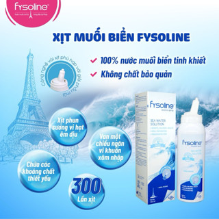  Nước Muối Biển sâu Fysoline Pháp 100ml - Xịt Mũi Họng  Rửa Và Vệ Sinh mũi cho Bé và Gia đình SHC 