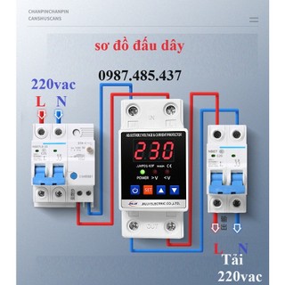 Thiết bị bảo vệ điện áp - Quá Áp, Thấp Áp, Qúa tải 1 pha