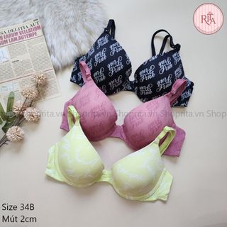 Áo lót pink victoria secret size 34b mút 2cm
