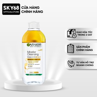 Nước Tẩy Trang Làm Sạch Sâu Lớp Trang Điểm Garnier Micellar Oil Infused Cleansing Water 400ml - TRẮNG