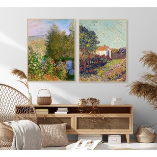 Tranh treo tường canvas NEW680 chủ đề thiên nhiên của Van Gogh trang trí phòng khách, phòng ngủ, homestay.