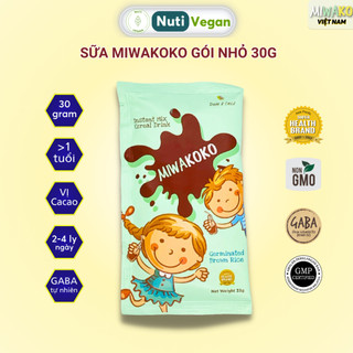 Sữa Hạt Miwakoko Gói Dùng Thử Gói 30g Vị Socola - Nutivegan
