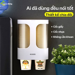 Hộp đựng lấy cốc giấy tự động, kệ khay để ly, cốc PIKUP máy đựng cốc tự động cho văn phòng