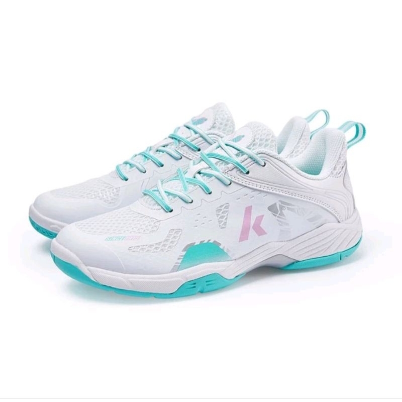 Giày cầu lông, giày bóng chuyền mới 2024 cho nam nữ chính hãng Kawasaki B3322, cày sân bê tông, tặng
